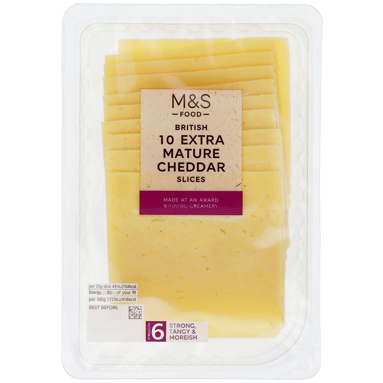 M&S British Extra Mature Cheddar 10 Slices