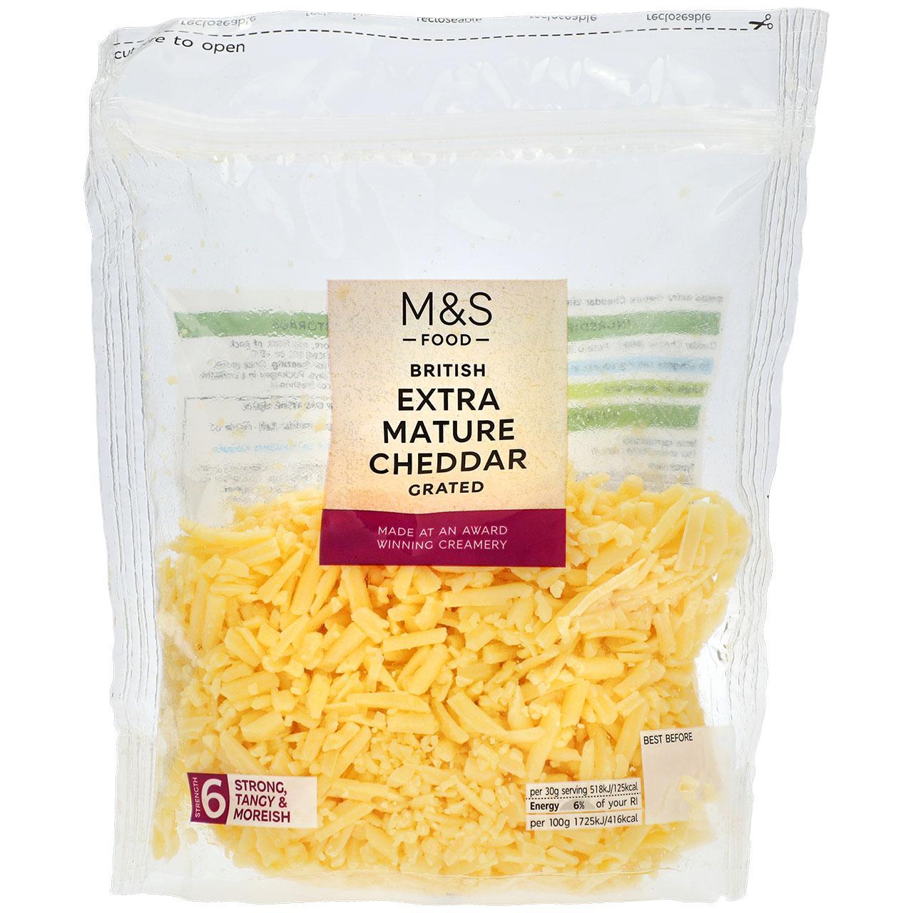 M&S British Extra Mature Grated Cheddar