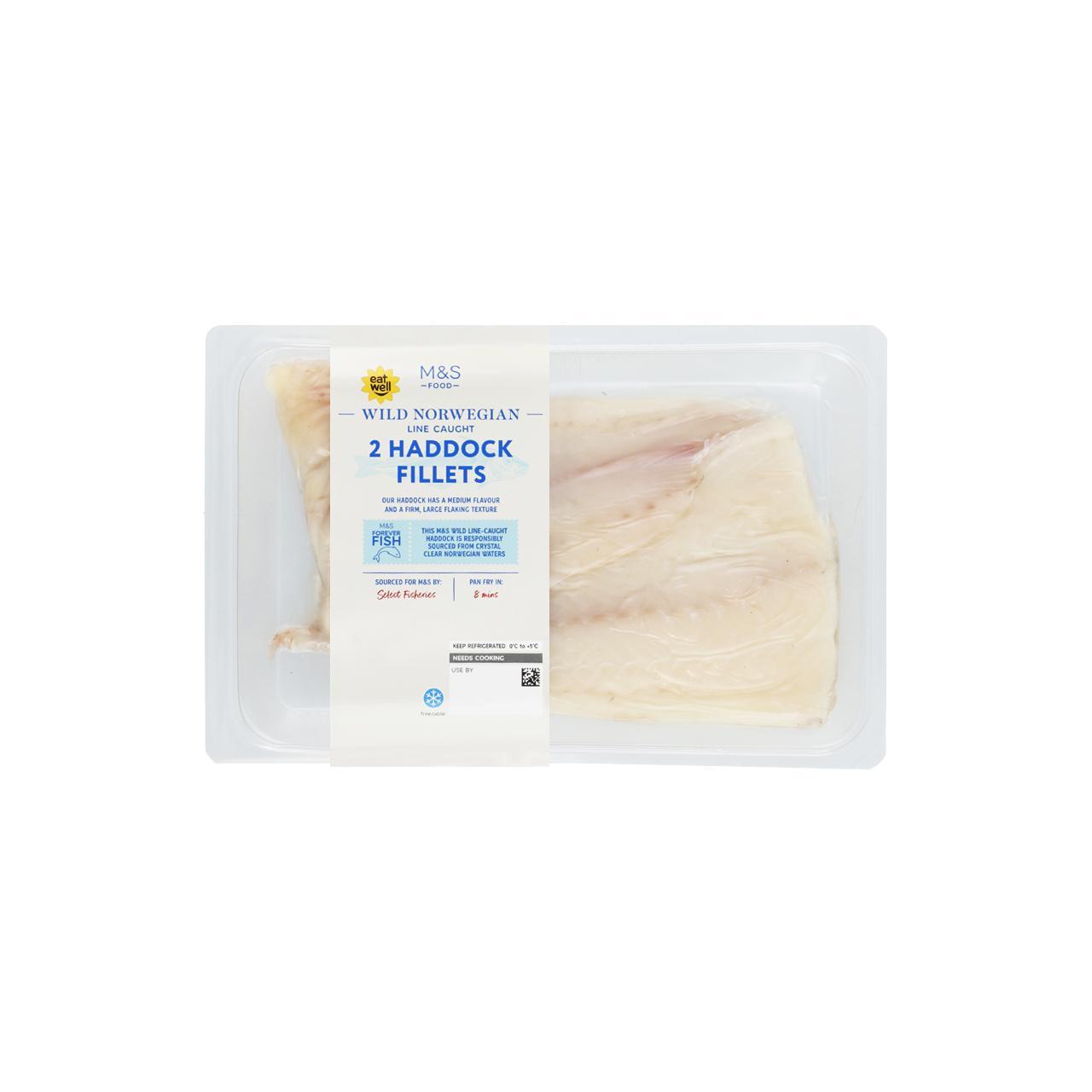 M&S Haddock Fillets Skinless & Boneless