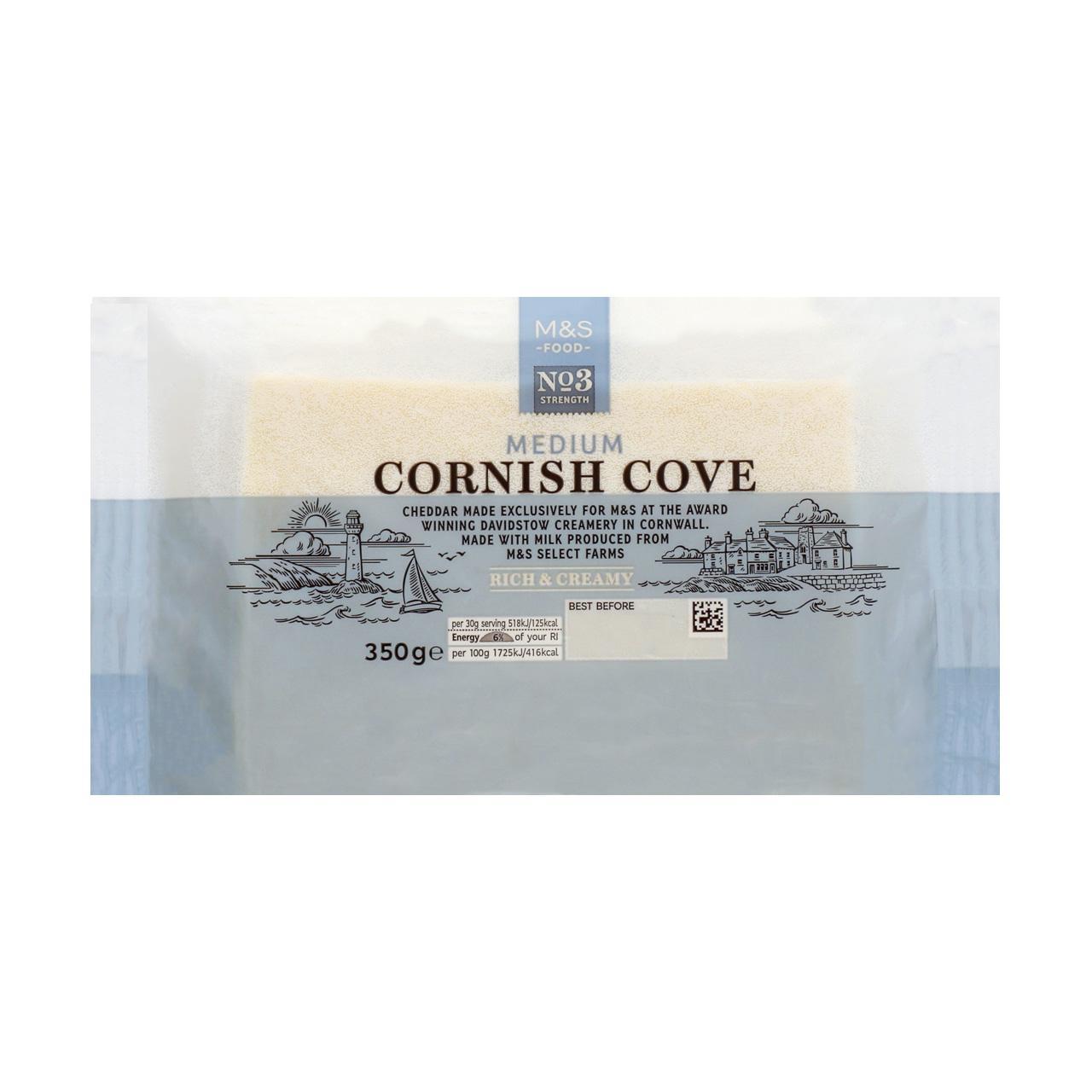 M&S Cornish Cove Medium Cheddar Cheese