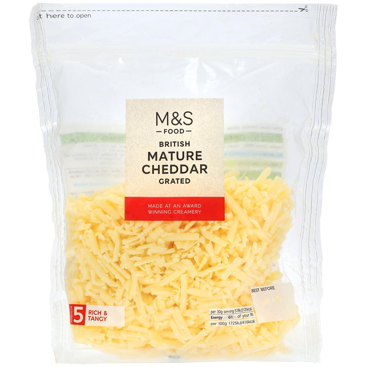 M&S British Mature Grated Cheddar