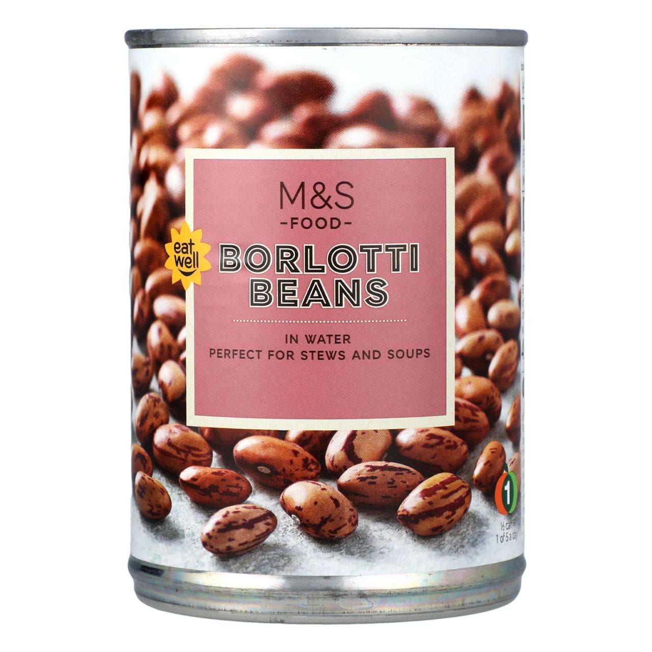 M&S Borlotti Beans in Water