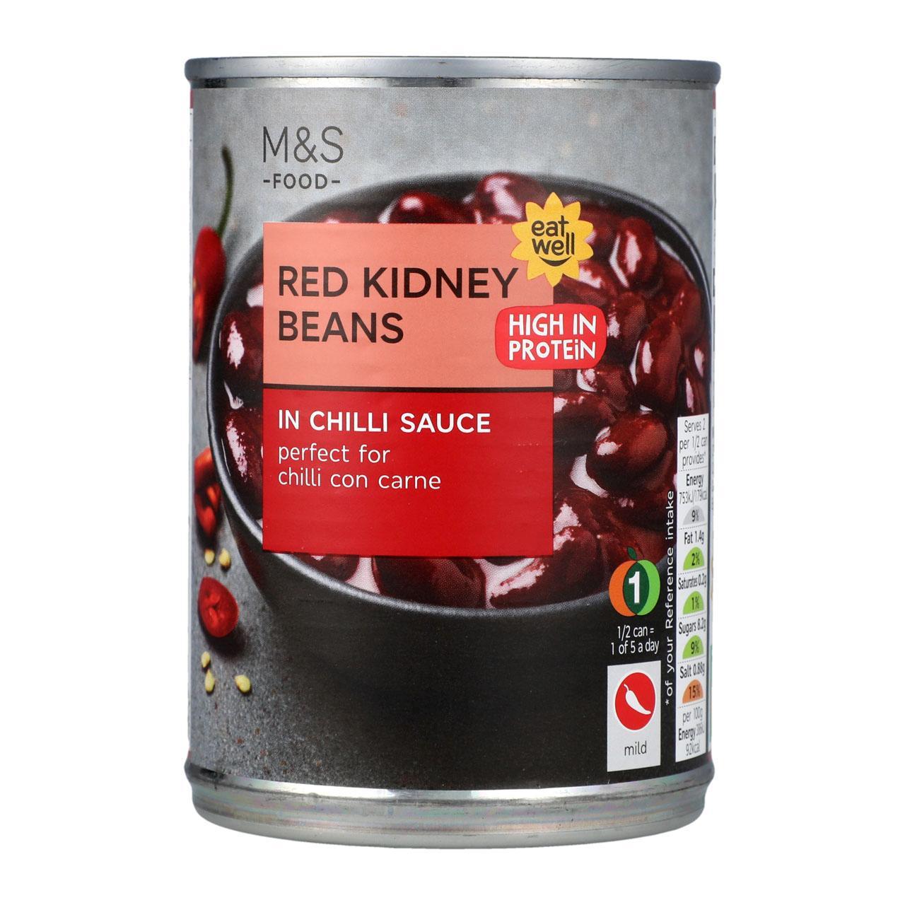 M&S Red Kidney Beans In Chilli Sauce