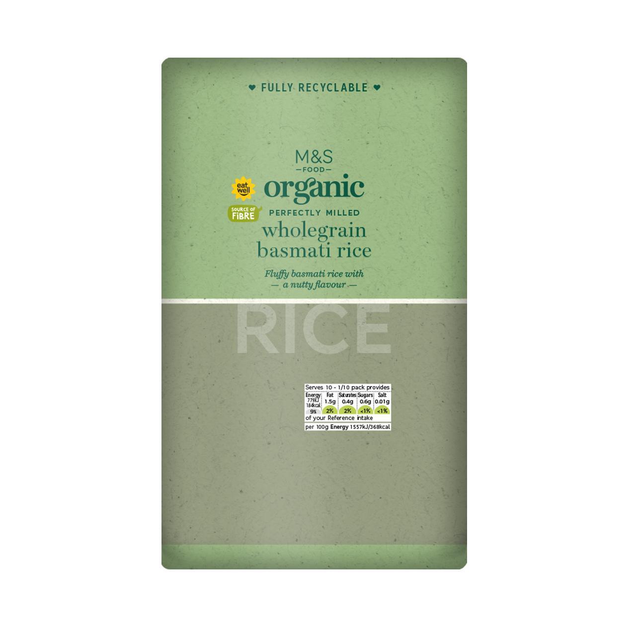 M&S Organic Wholegrain Basmati Rice