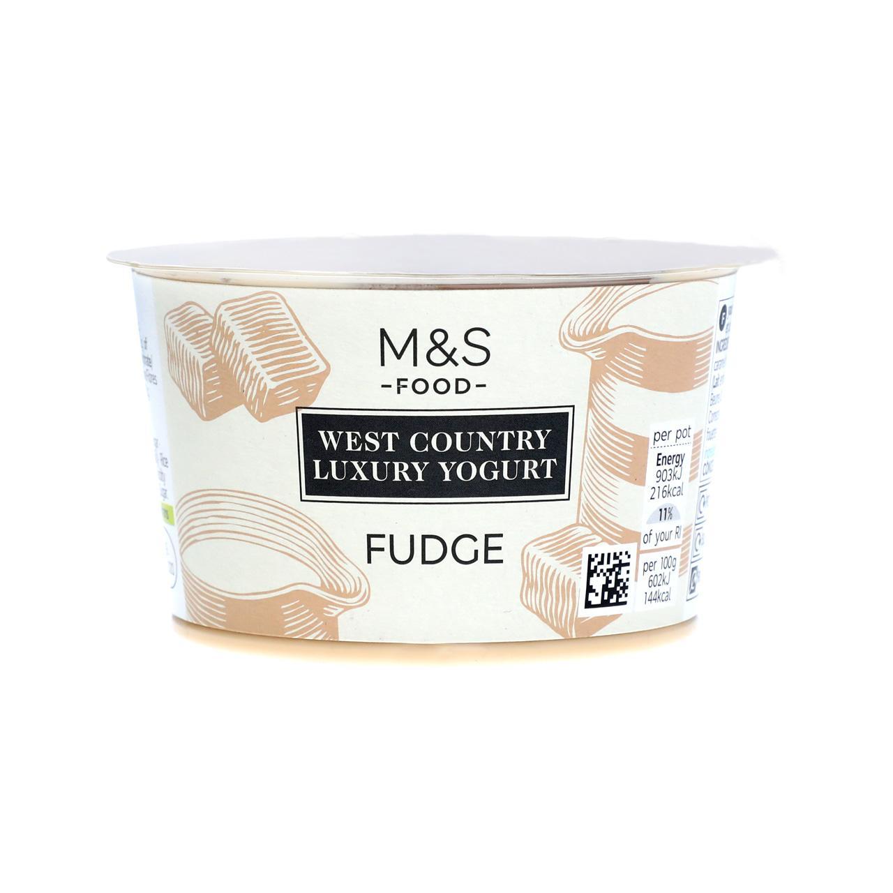 M&S West Country Luxury Fudge Yogurt