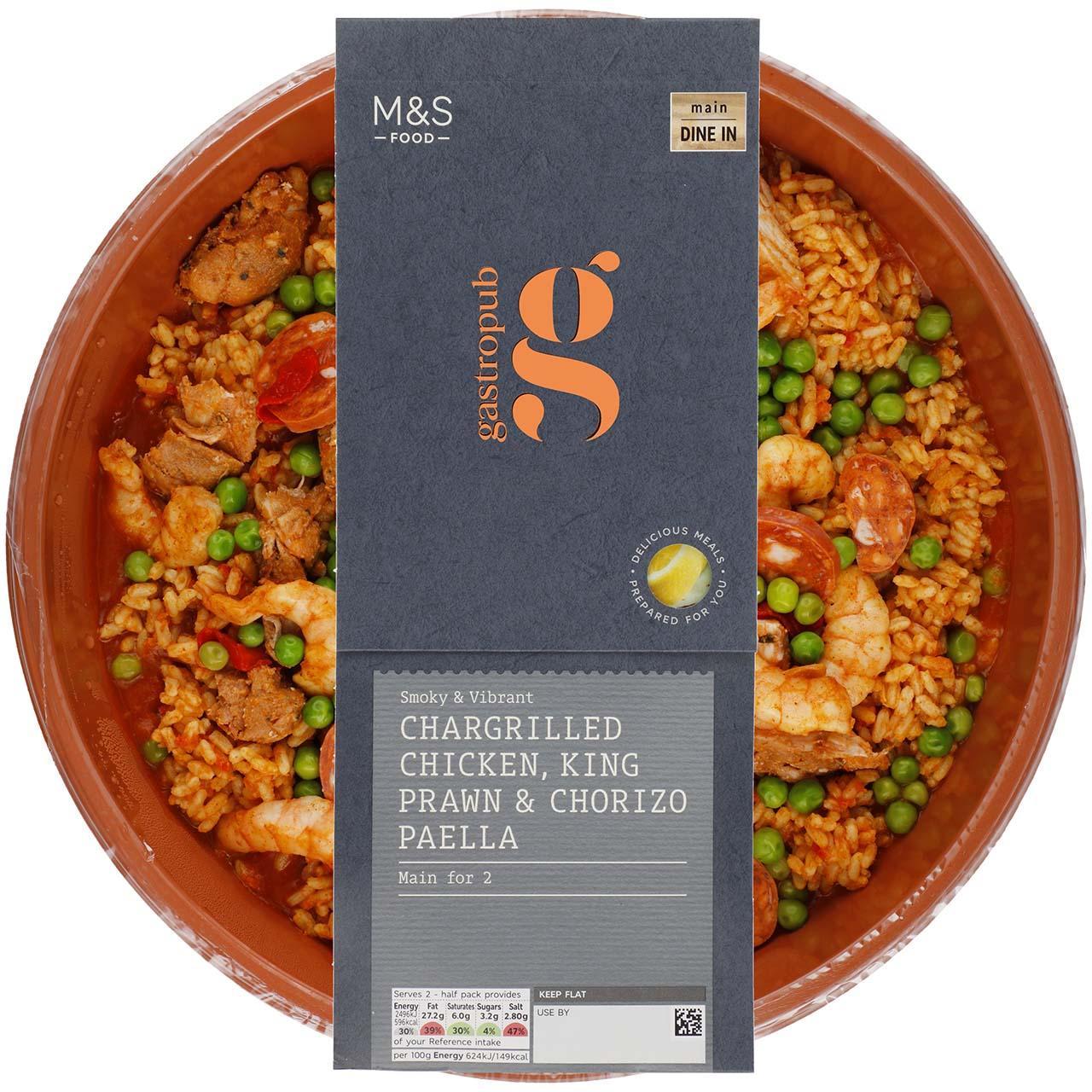 M&S Gastropub King Prawn, Chicken & Chorizo Paella 