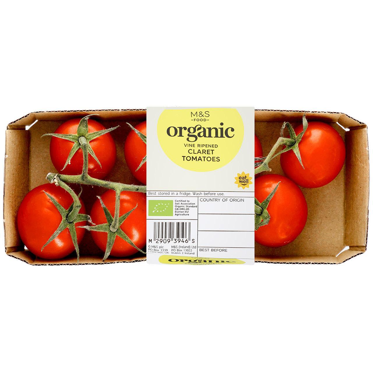 M&S Organic Claret Vine Tomatoes