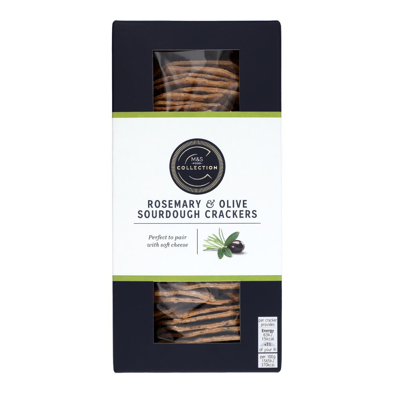 M&S Collection Rosemary & Olive Crackers