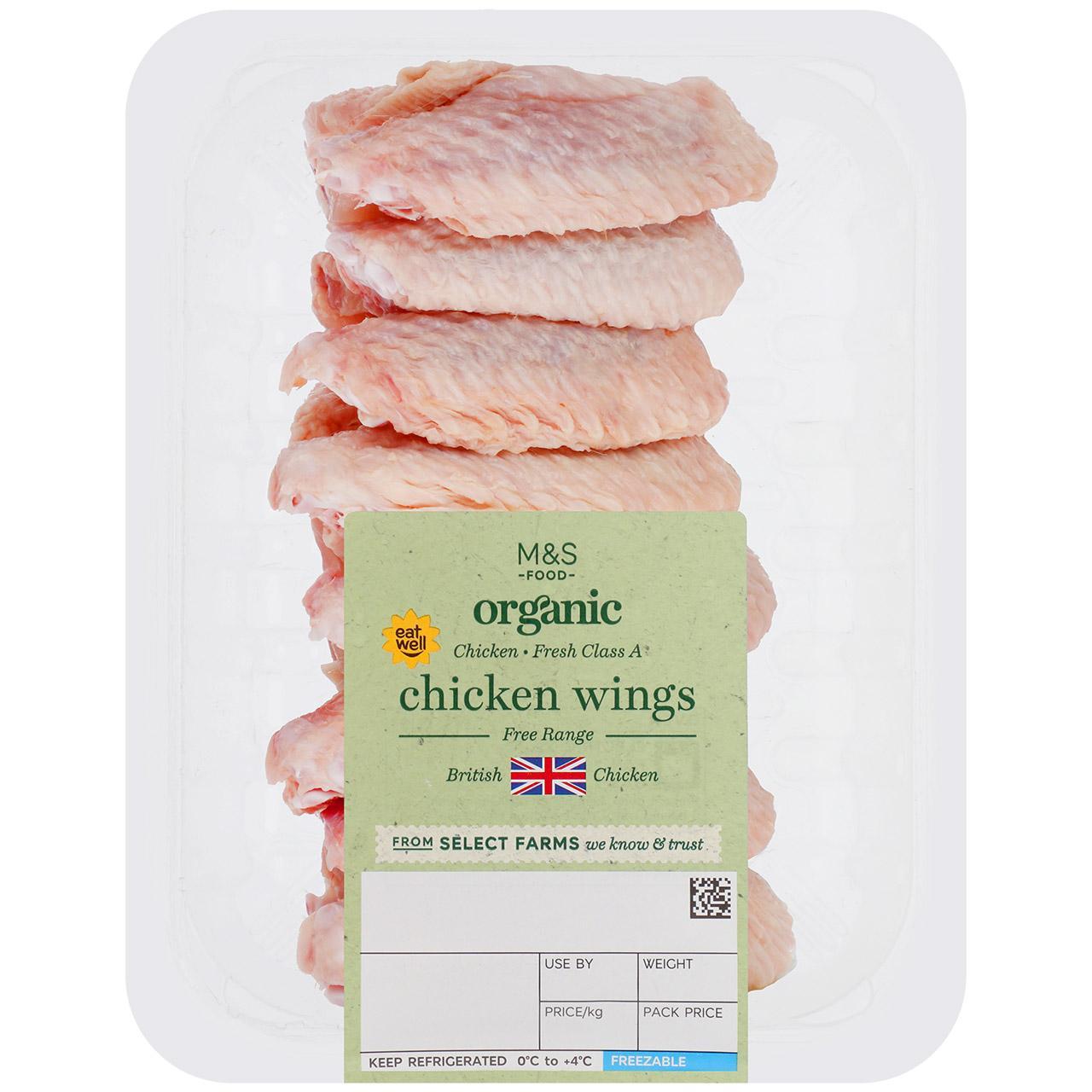 M&S Organic British Chicken Wings