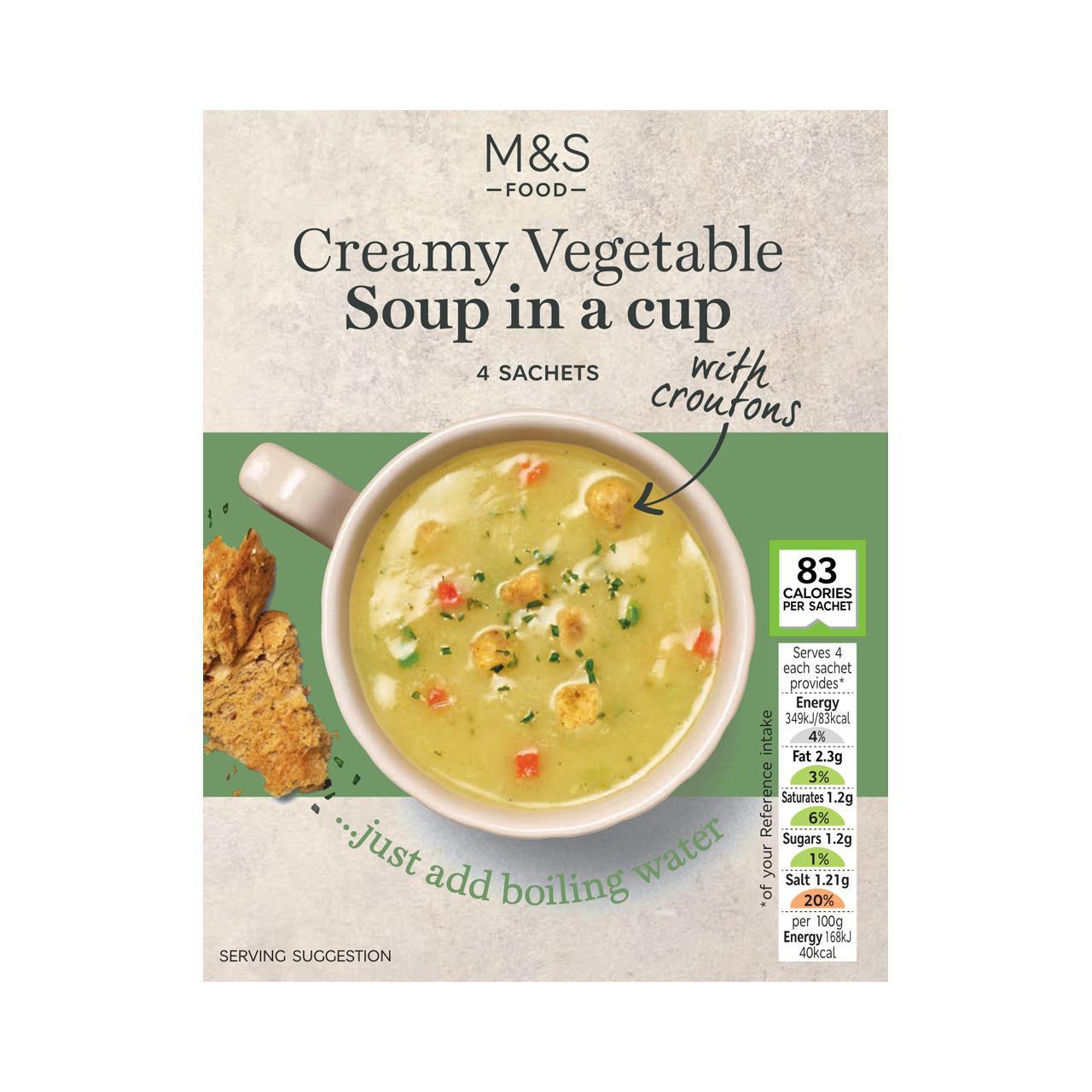 M&S Creamy Vegetable Cup Soup