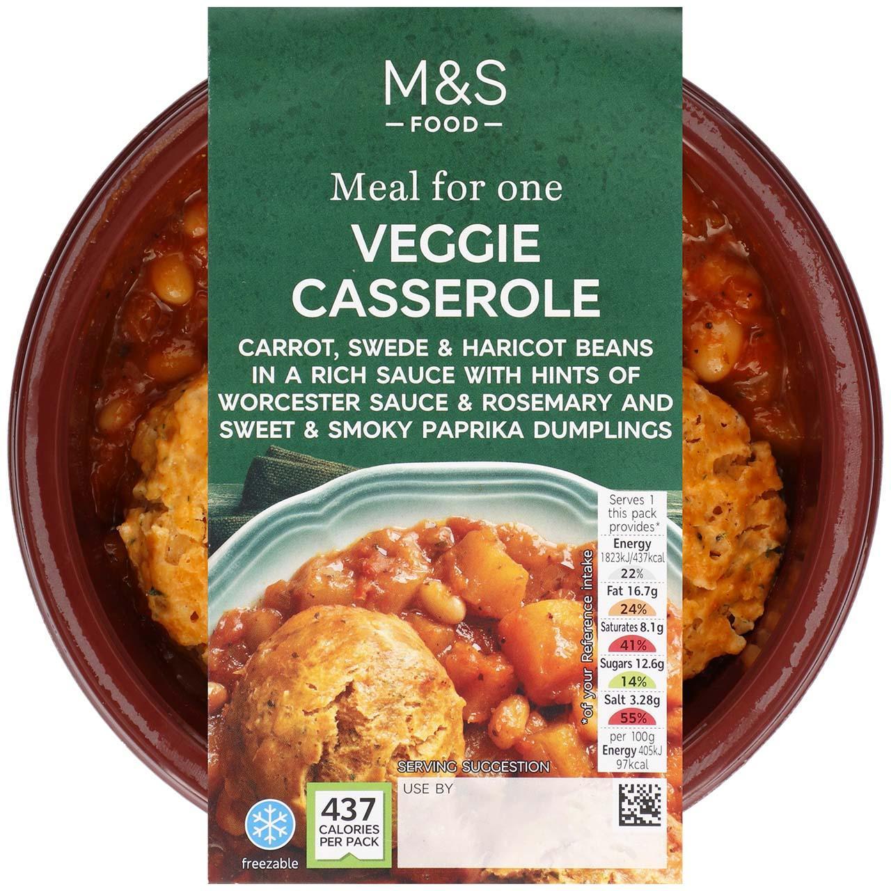 M&S Veggie Casserole with Dumplings