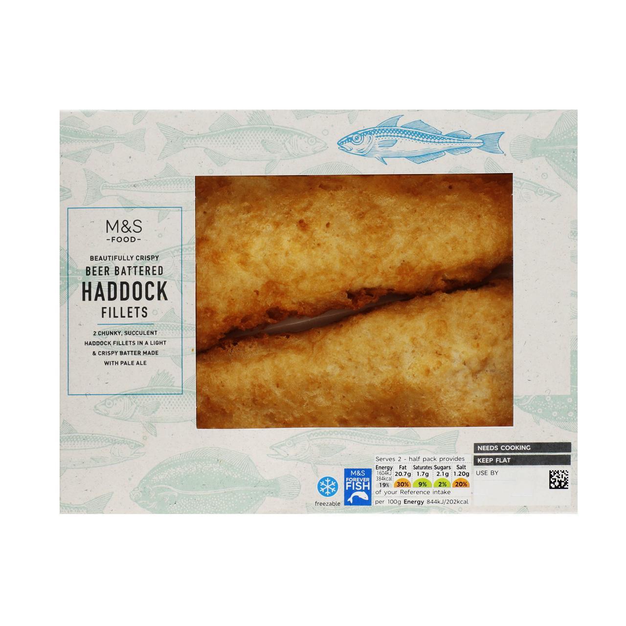 M&S Beer Battered Haddock Fillets