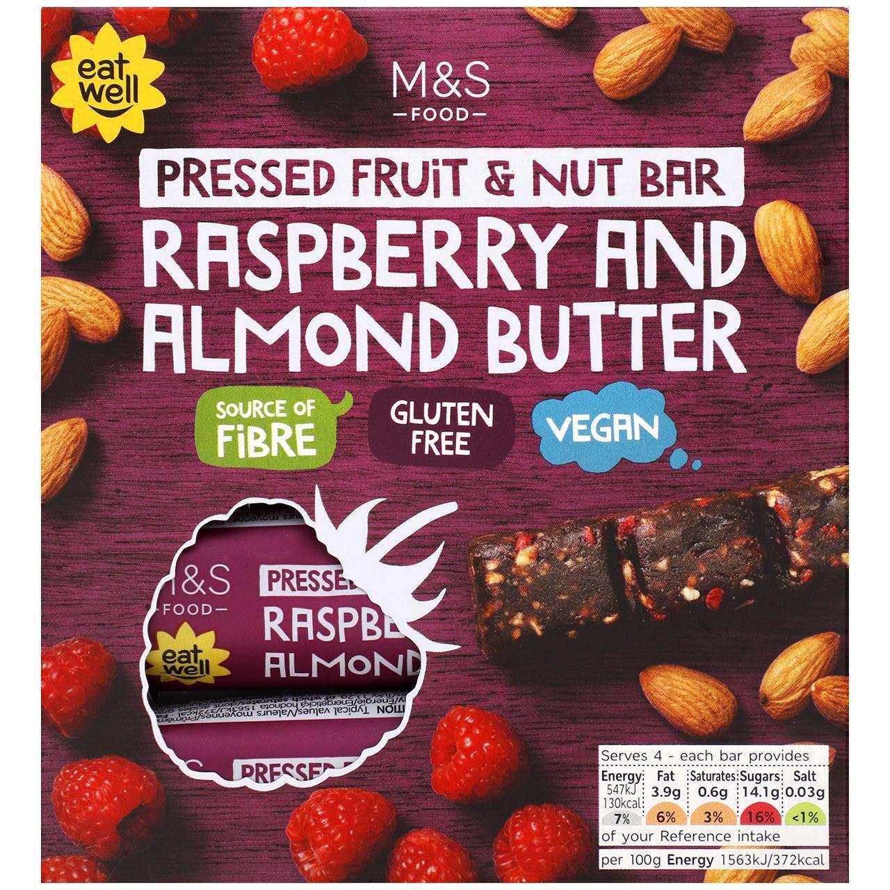M&S Raspberry & Almond Butter Bars