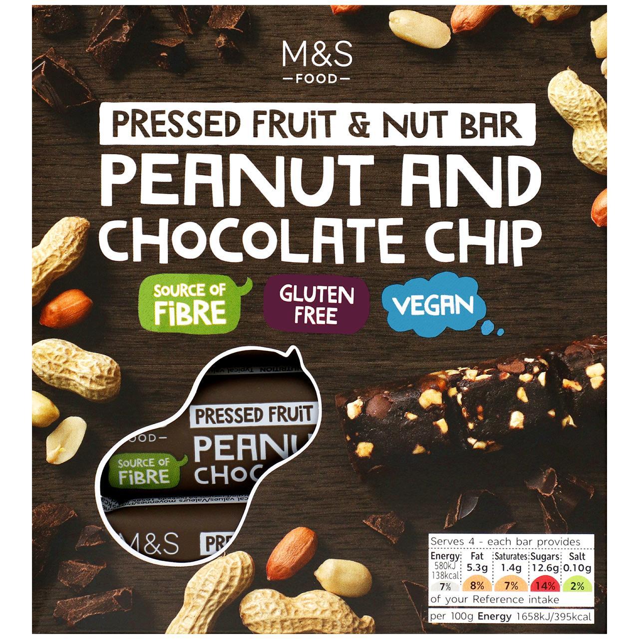 M&S Peanut & Chocolate Chip Bars