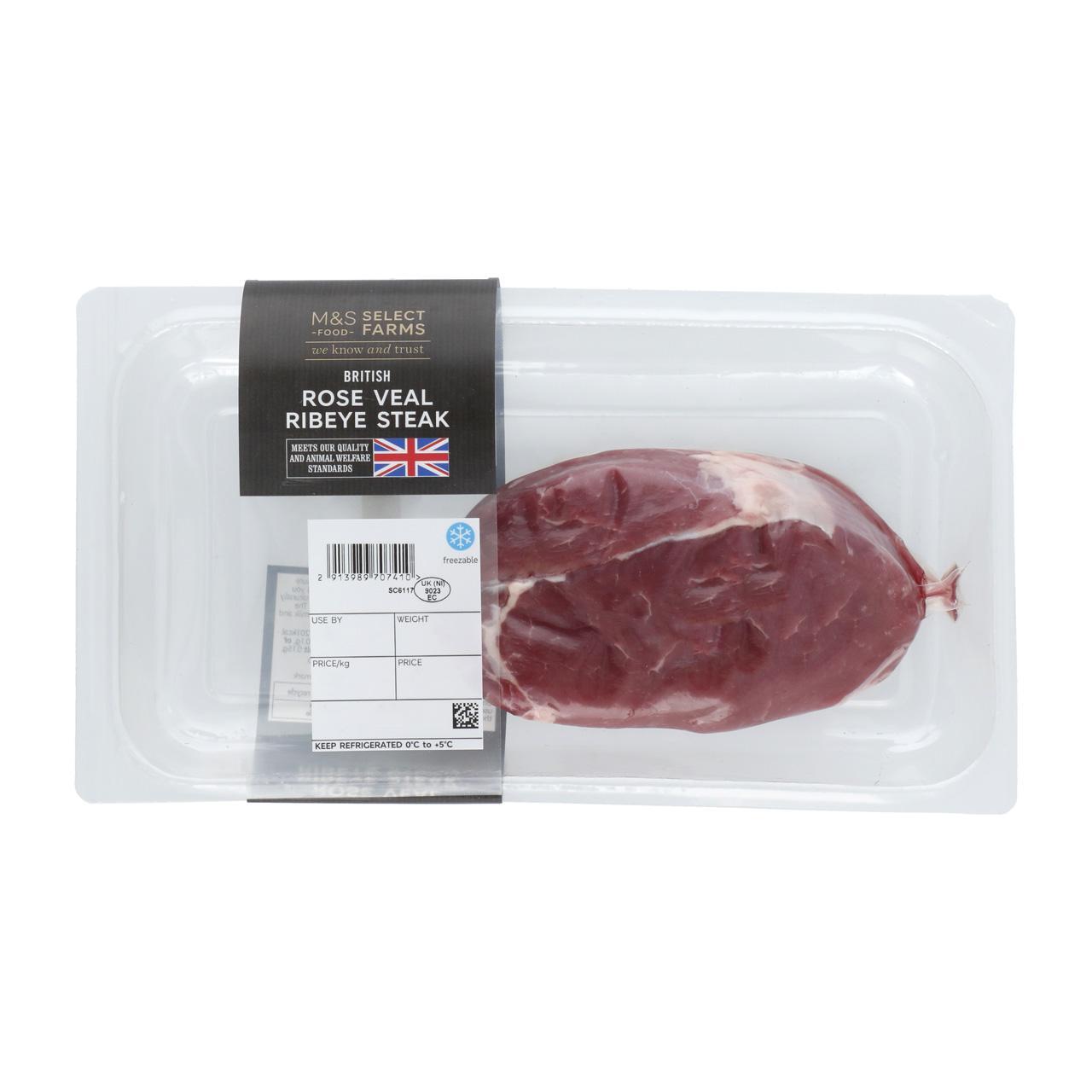 M&S Rose Veal Ribeye Steak