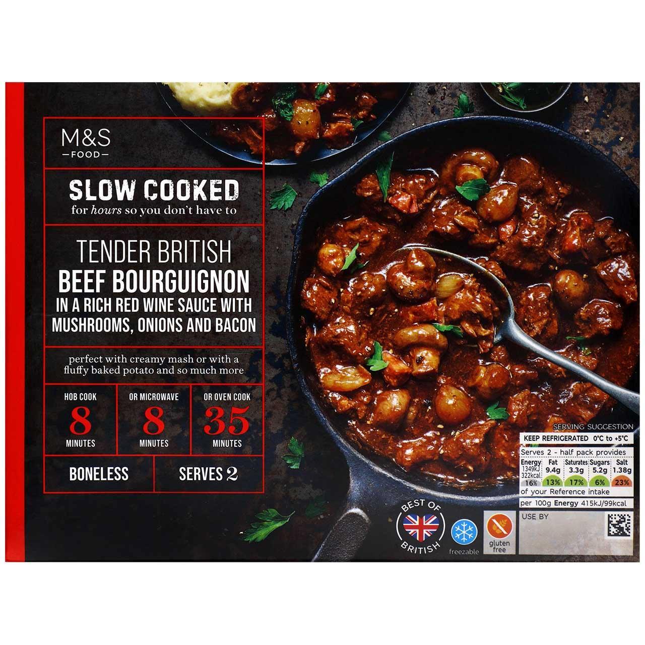 M&S Slow Cooked British Beef Bourguignon