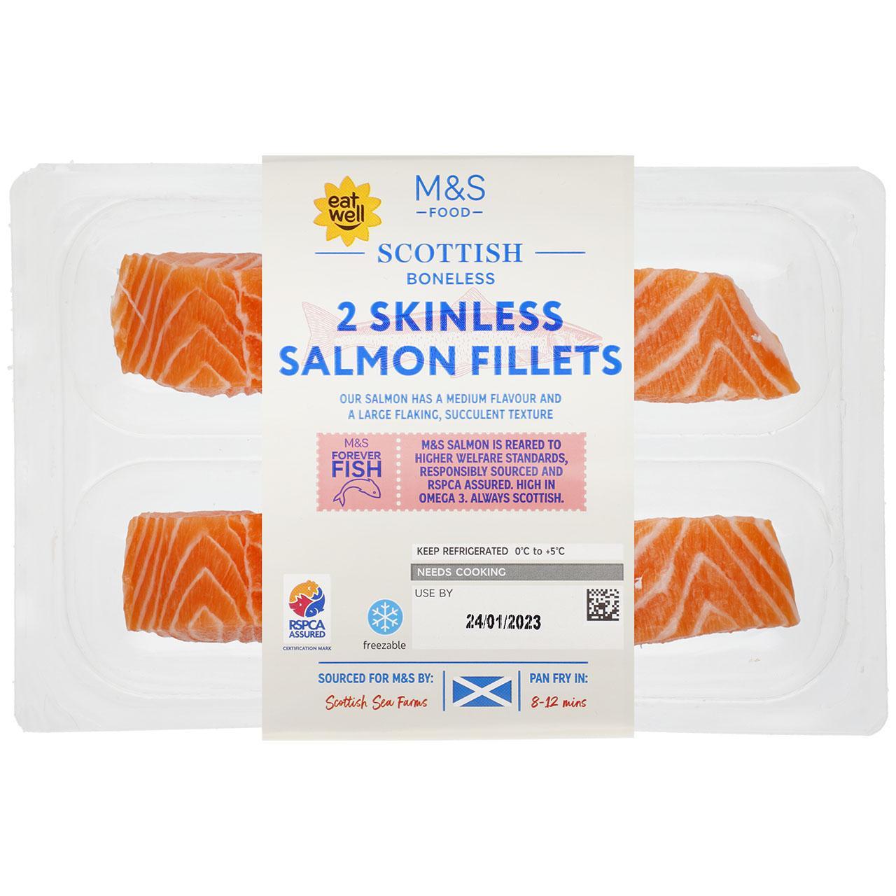 M&S Collection Wild Pacific 2 Sockeye Salmon Fillets