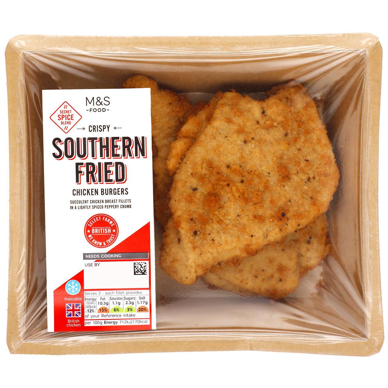 M&S Southern Fried Chicken Burgers