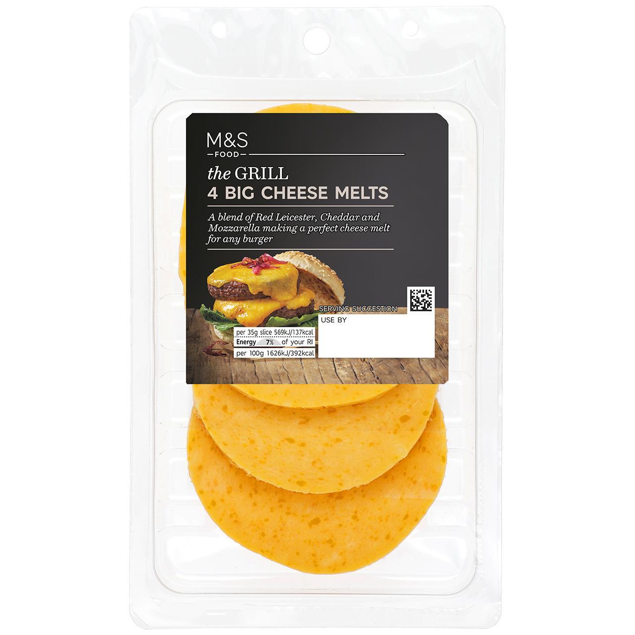 M&S 4 Big Cheese Burger Melts