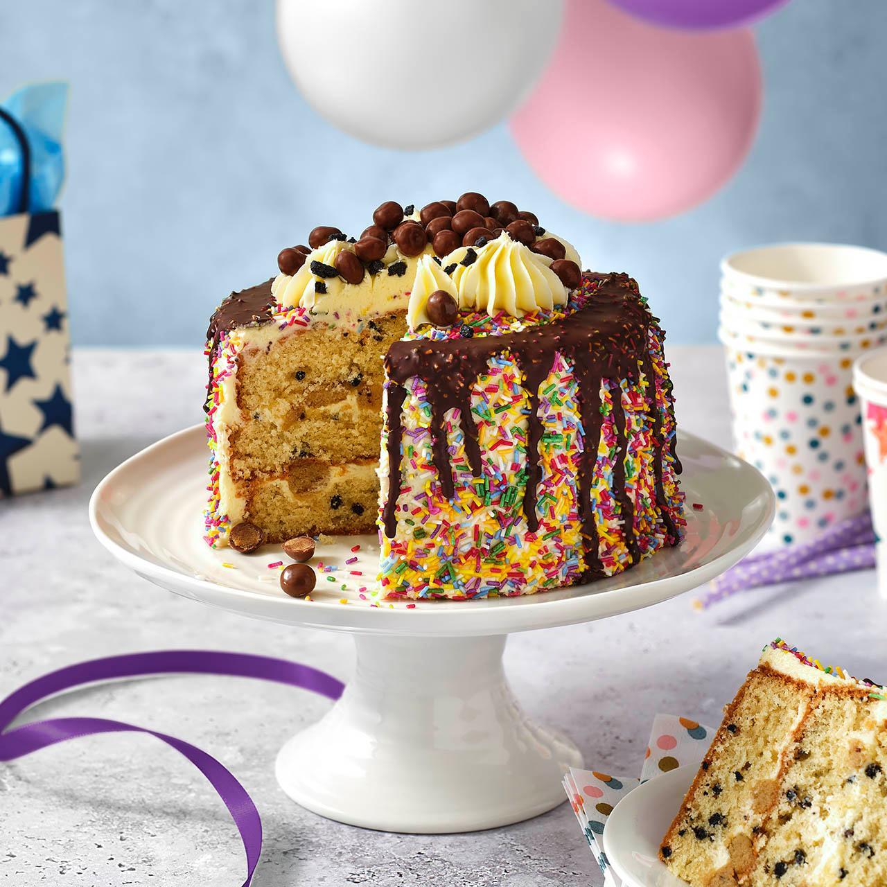 M&S Cookie Dough Cake