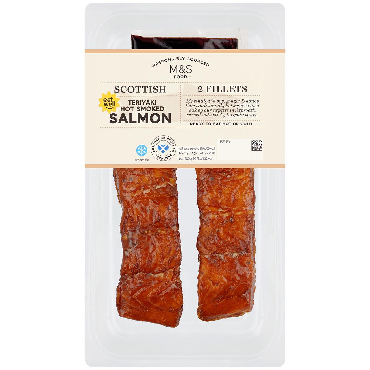 M&S Scottish Hot Smoked Teriyaki Salmon