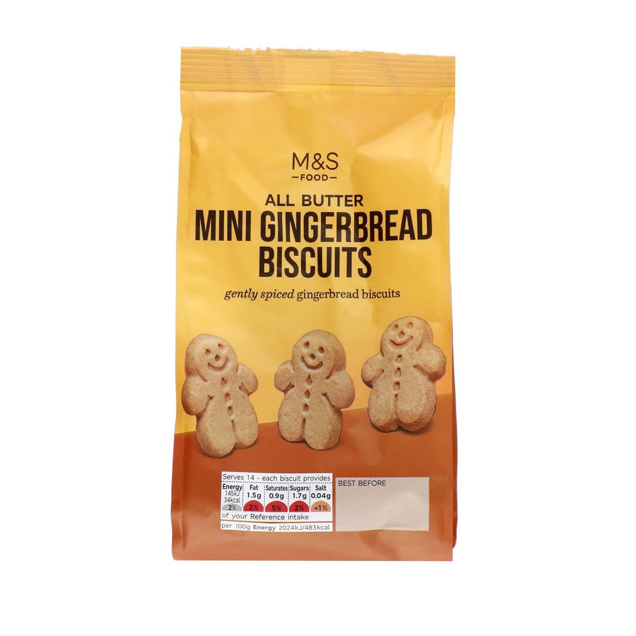 M&S All Butter Mini Gingerbread Biscuits