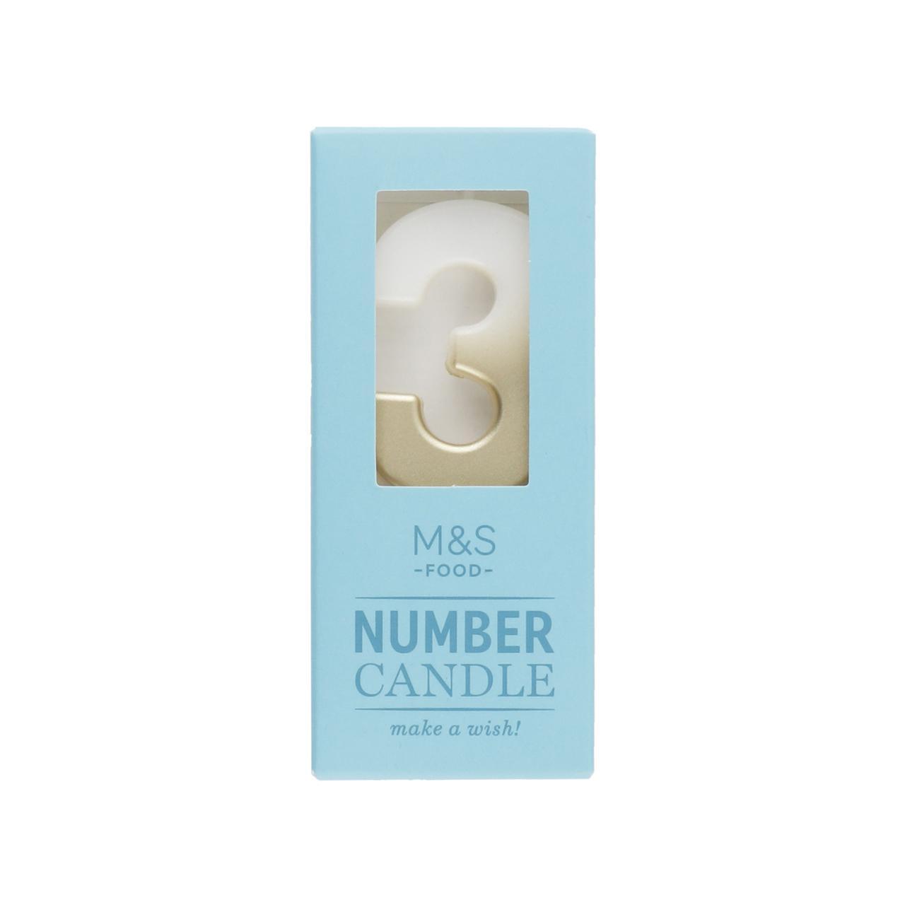 M&S Number 3 Candle