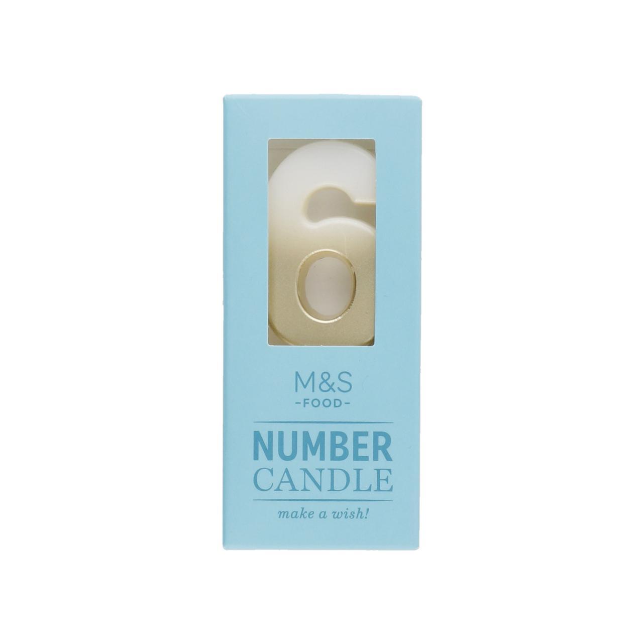 M&S Number 6 Candle