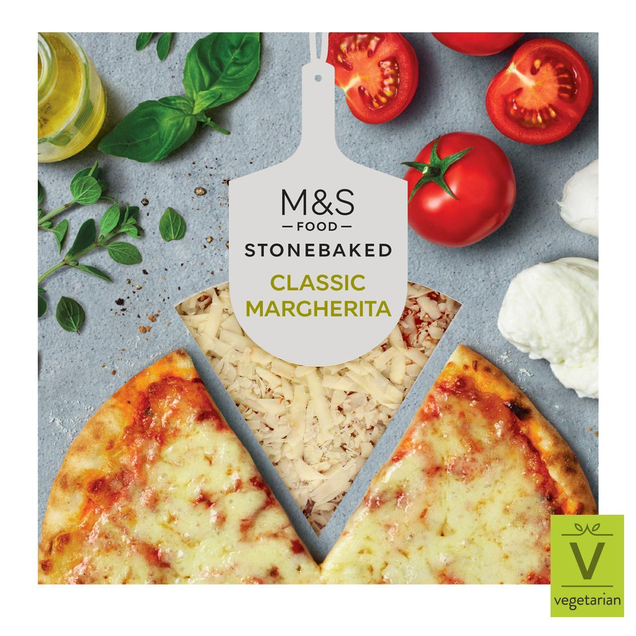 M&S Classic Margherita Woodfired & Stonebaked Pizza