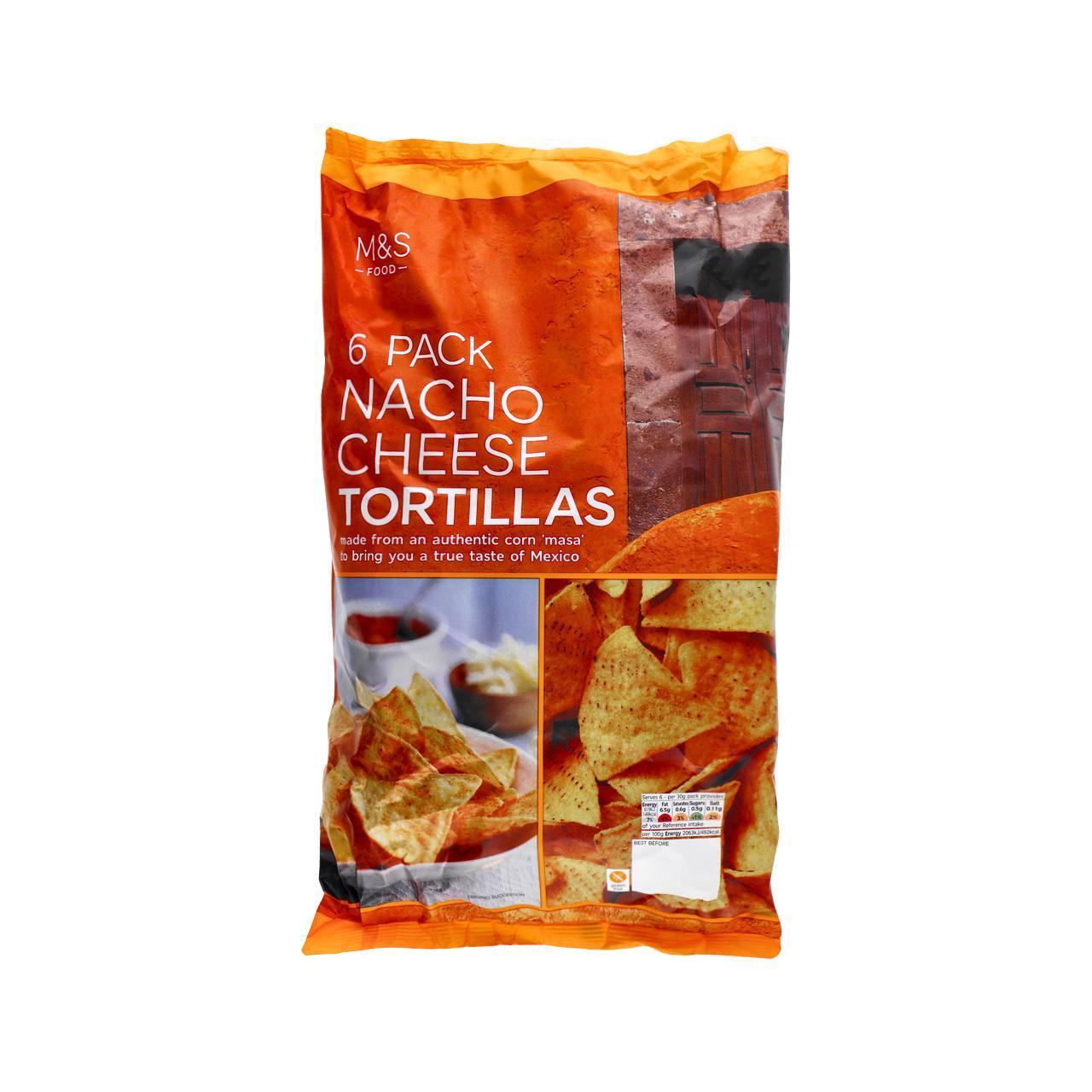 M&S Nacho Cheese Tortilla Chips Multipack