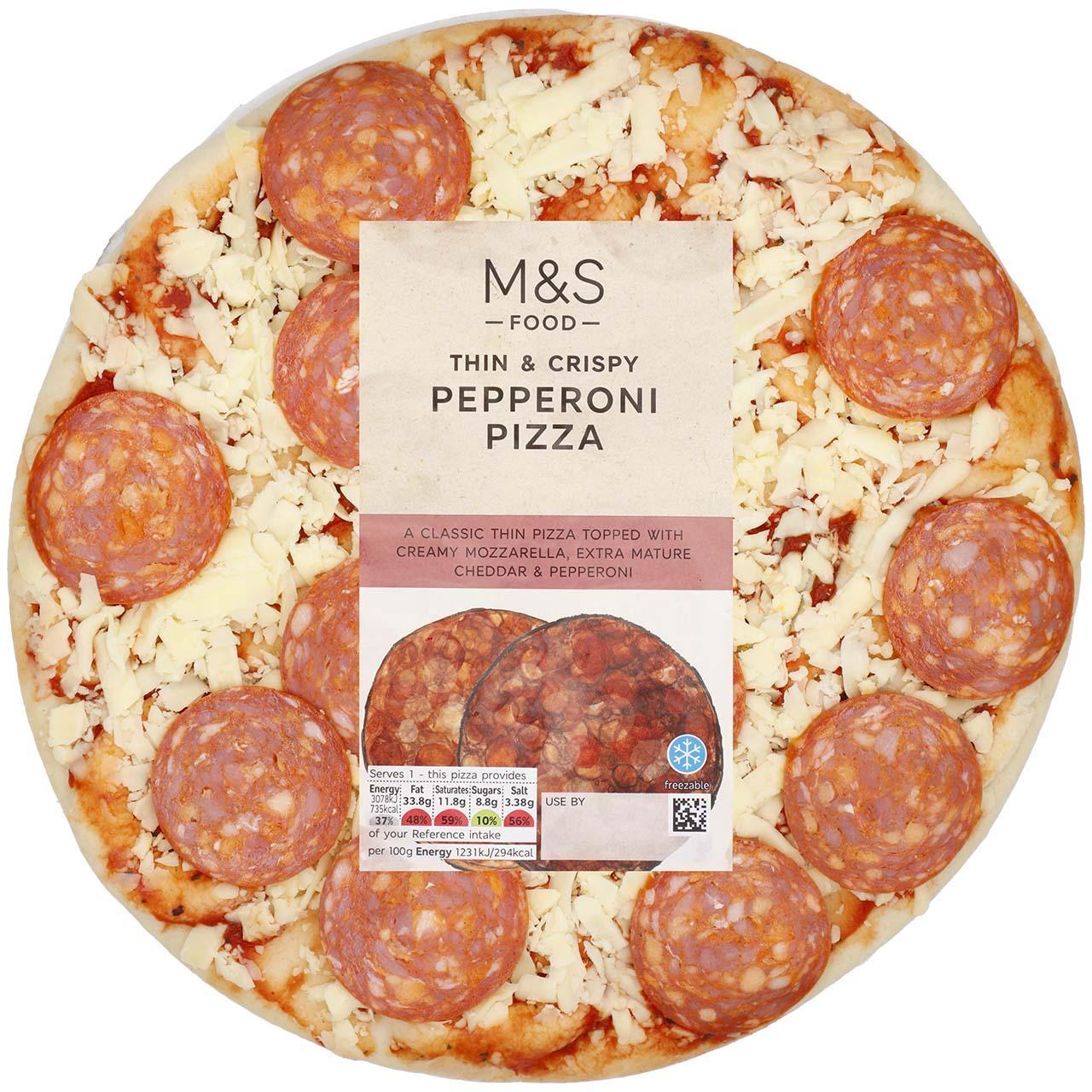 M&S Pepperoni Stonebaked Pizza