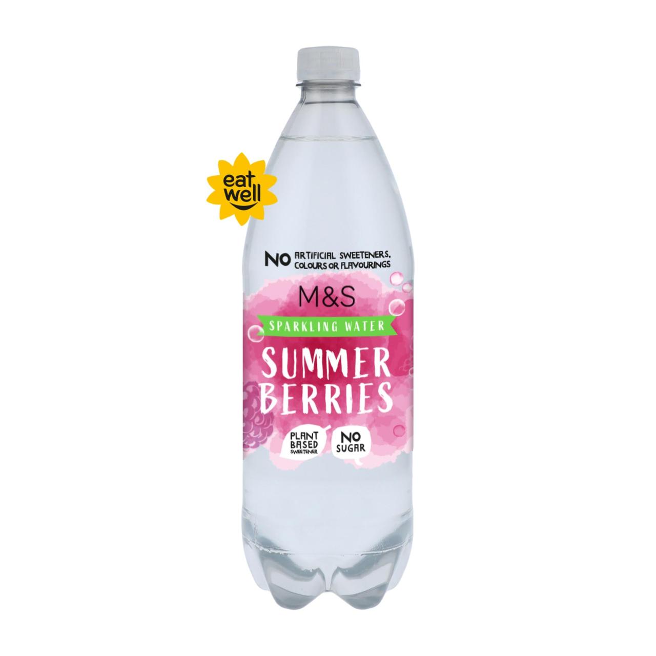 M&S Sparkling Summer Berries Water