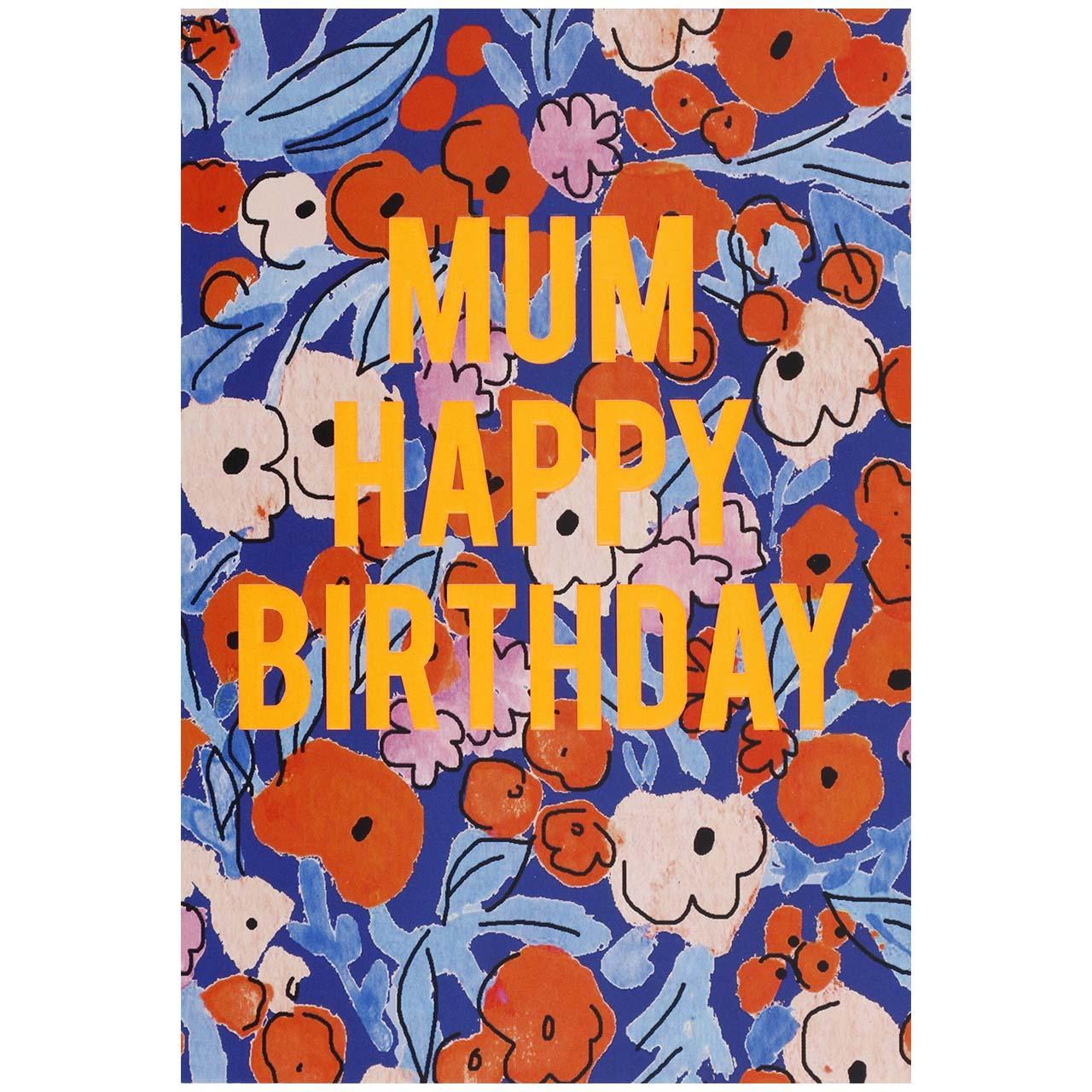 M&S Mum Floral Birthday Card