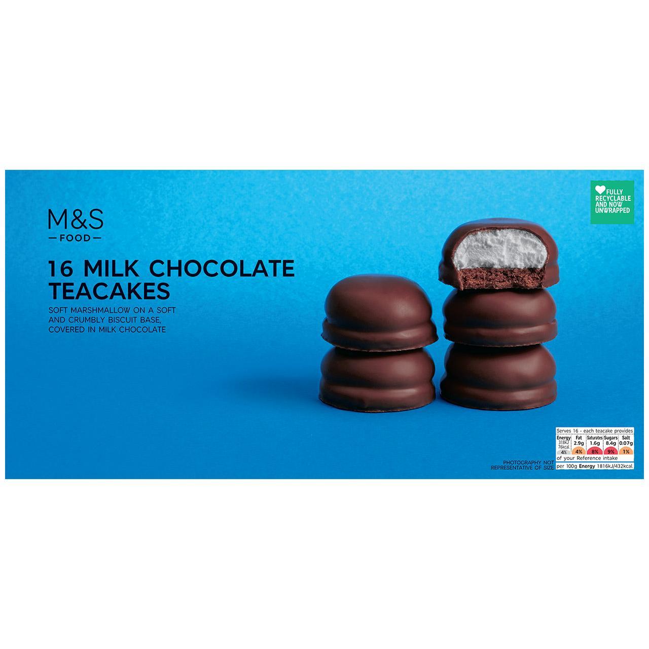 M&S 16 Milk Chocolate Teacakes