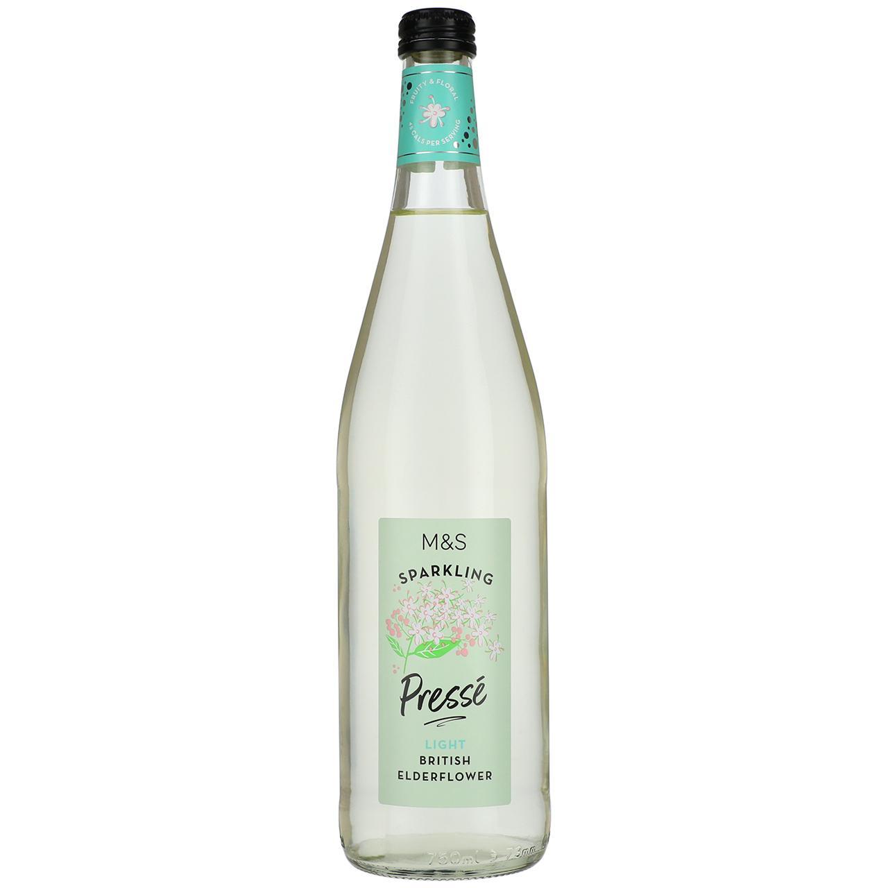 M&S Sparkling Light British Elderflower Presse