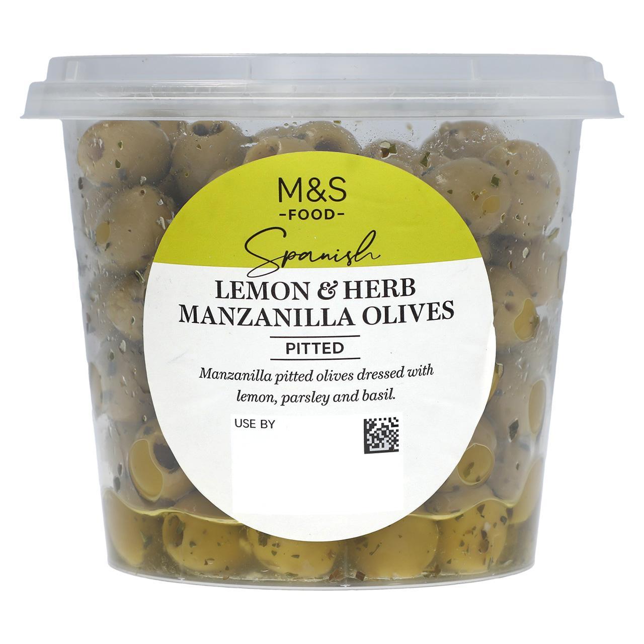 M&S Lemon & Herb Manzanilla Olives