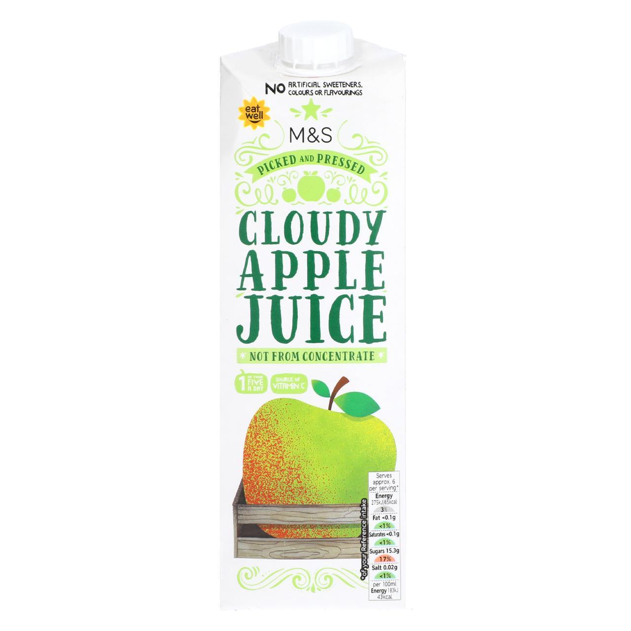 M&S Cloudy Apple Juice