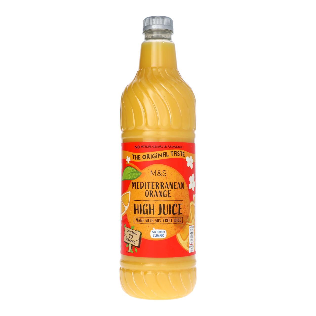 M&S No Added Sugar Mediterranean Orange High Juice