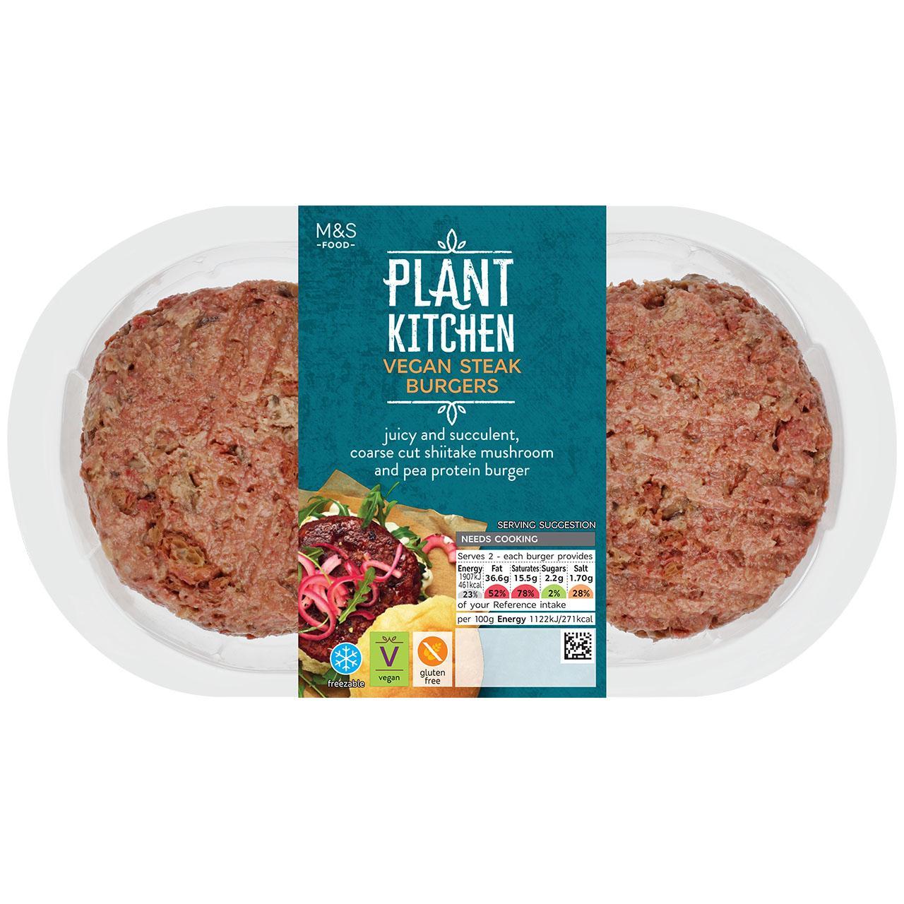 M&S Plant Kitchen 2 Steak Burgers