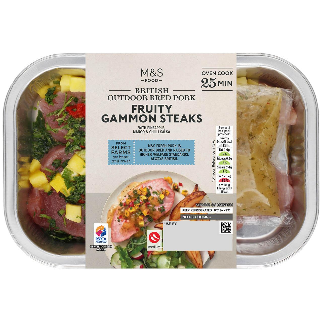 M&S Unsmoked Fruity Gammon Steaks