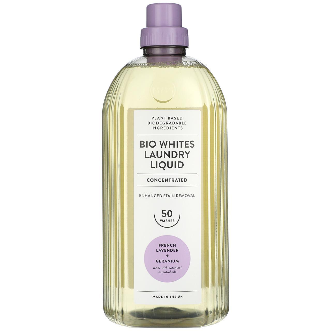 M&S Bio Whites Laundry Liquid French Lavender & Geranium 50 Wash 