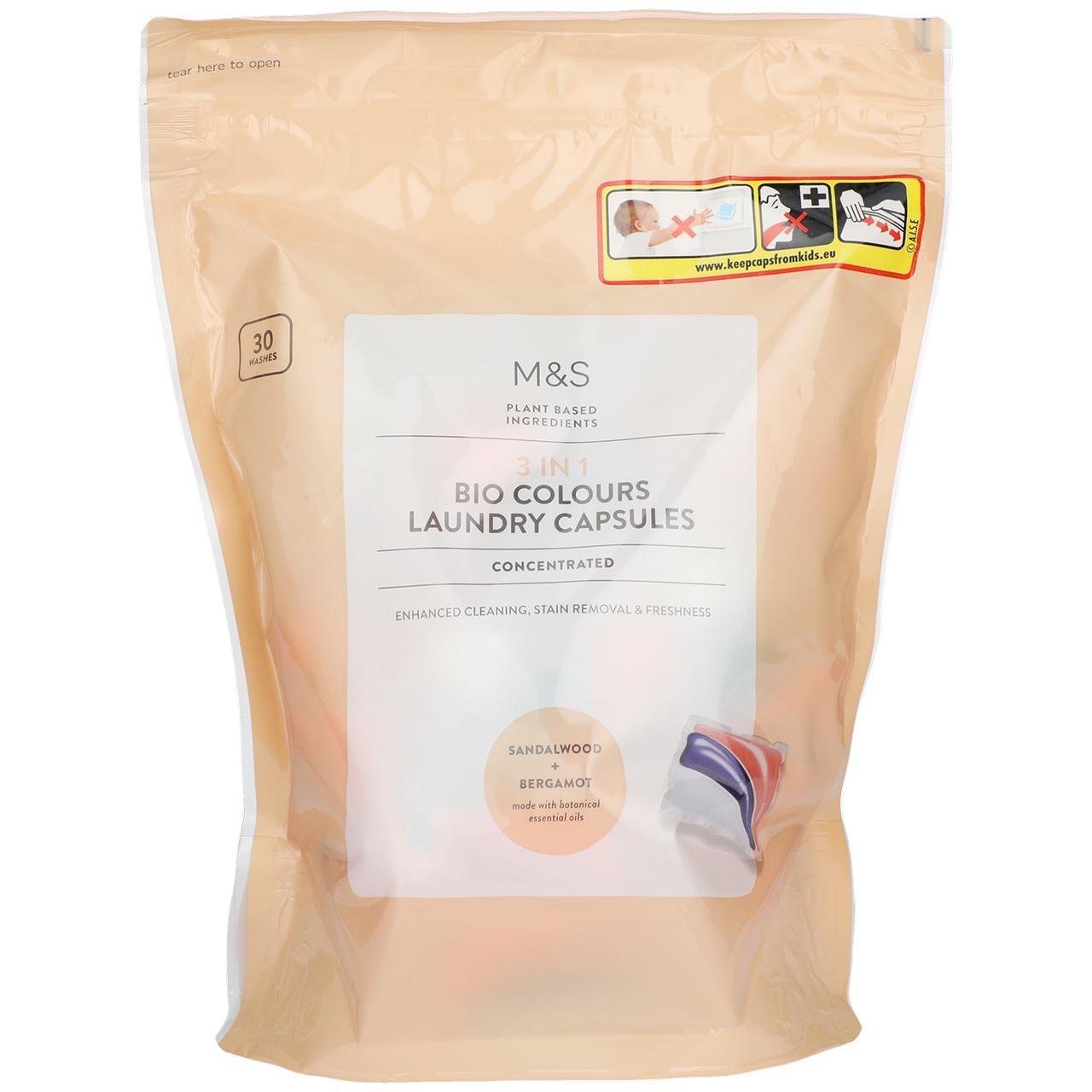 M&S 3 in 1 Bio Colours Laundry Capsules