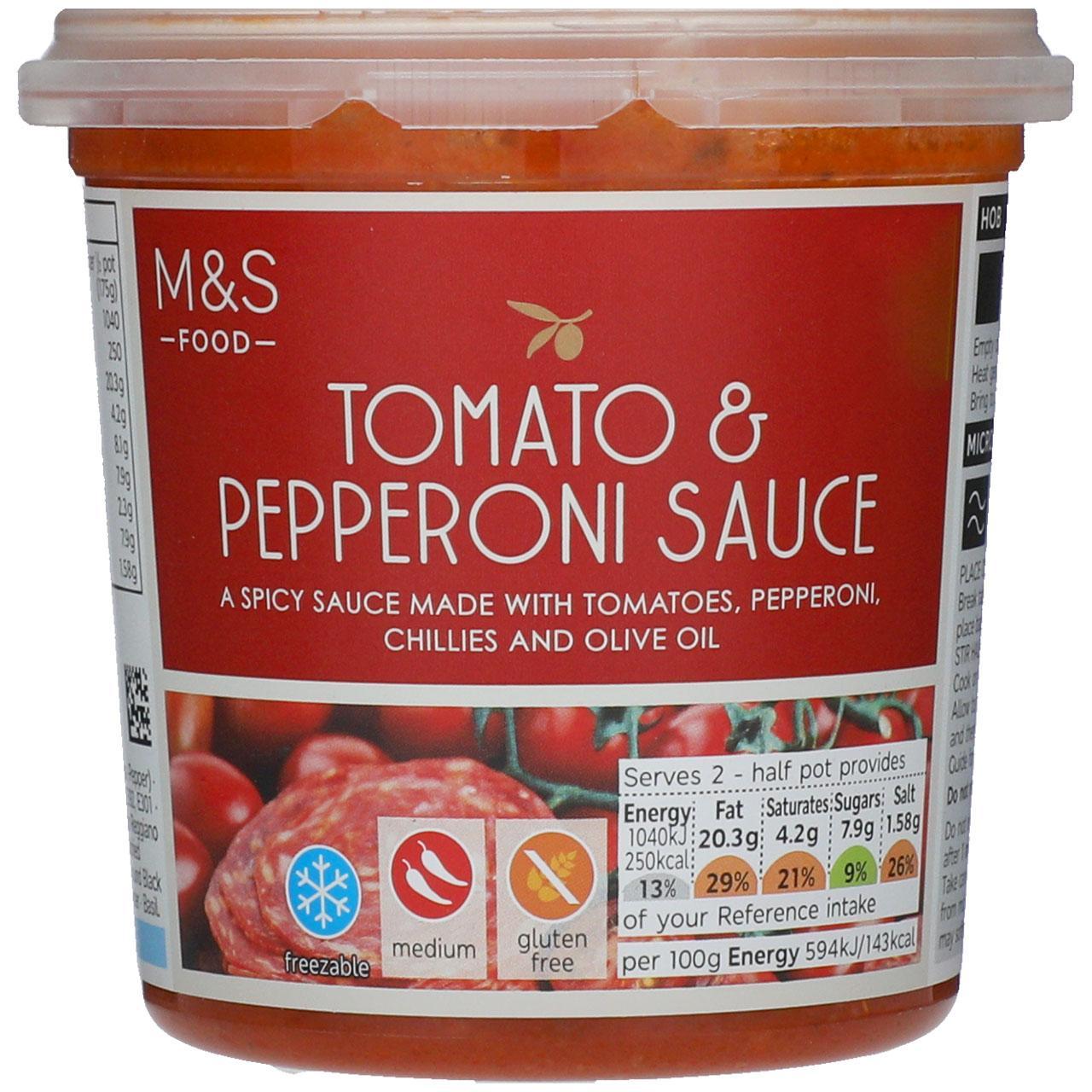 M&S Tomato & Pepperoni Sauce