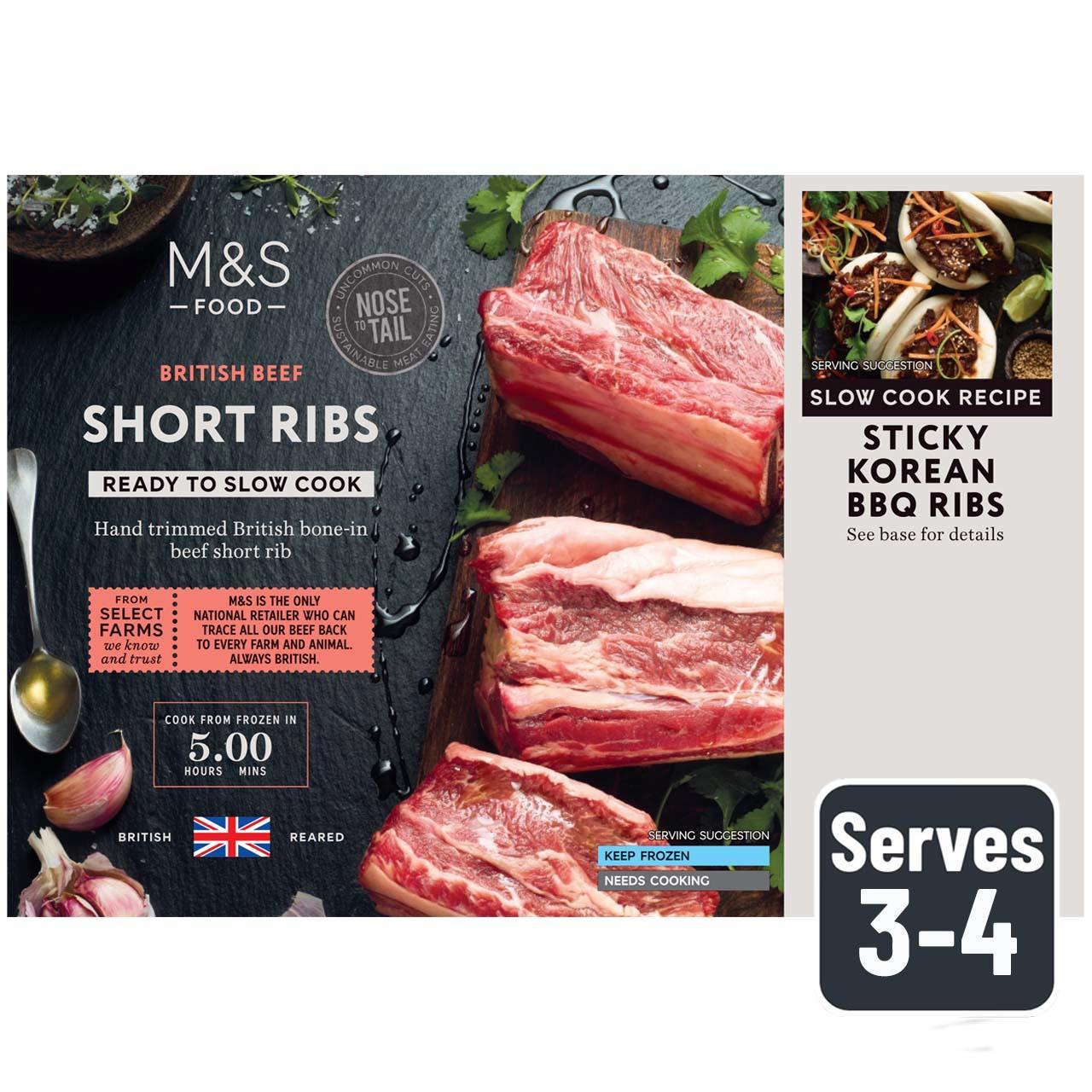 M&S British Beef Short Rib Frozen