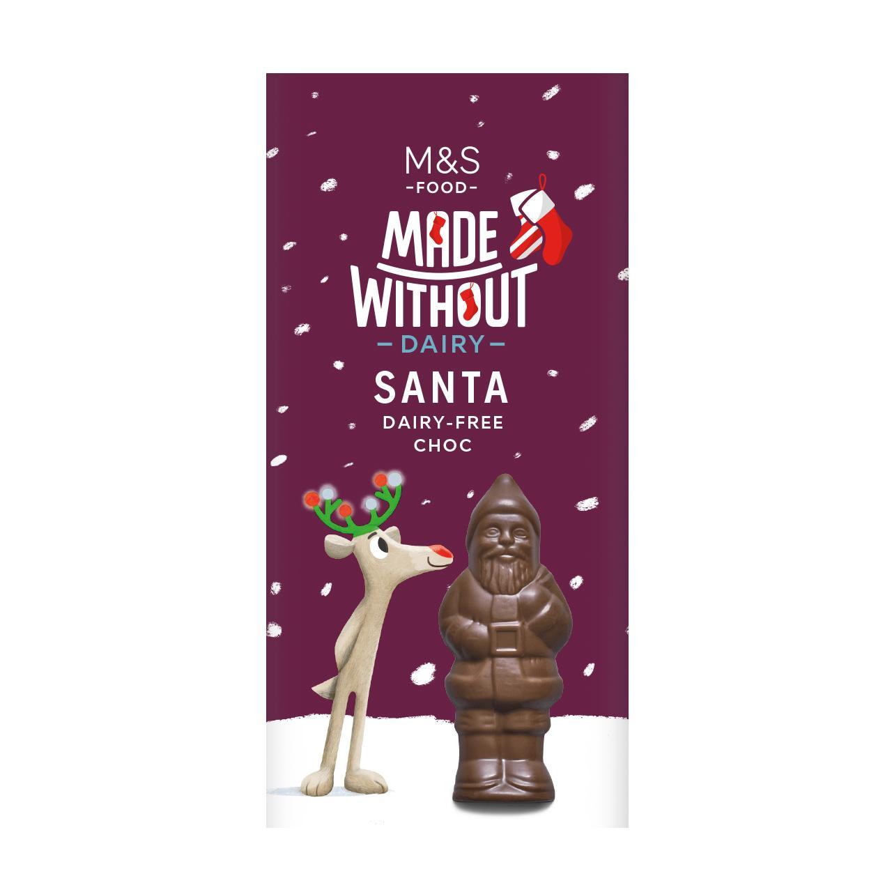 M&S Made Without Dairy Chocolate Santa