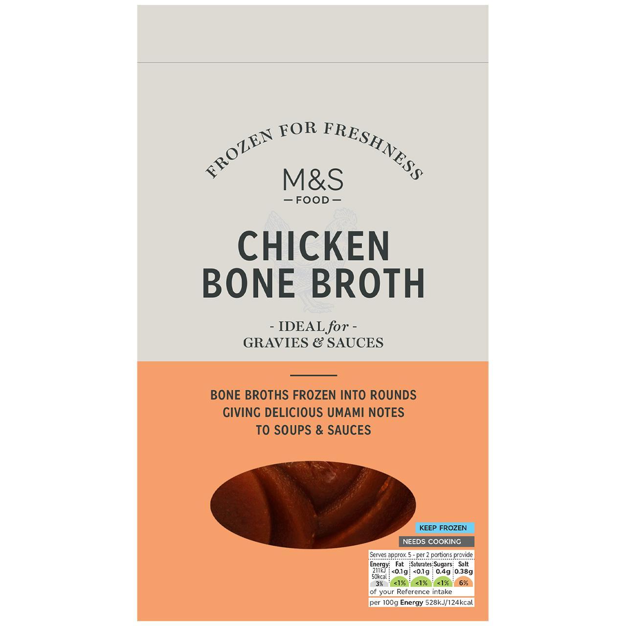 M&S Chicken Bone Broth Frozen