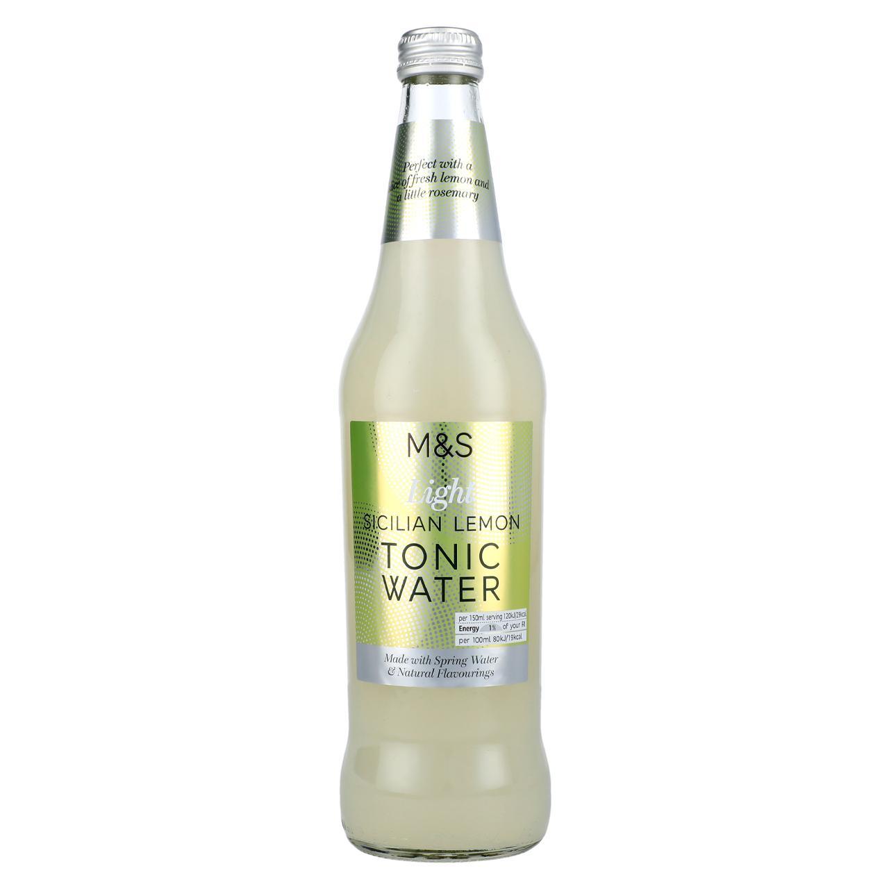 M&S Light Sicilian Lemon Tonic Water