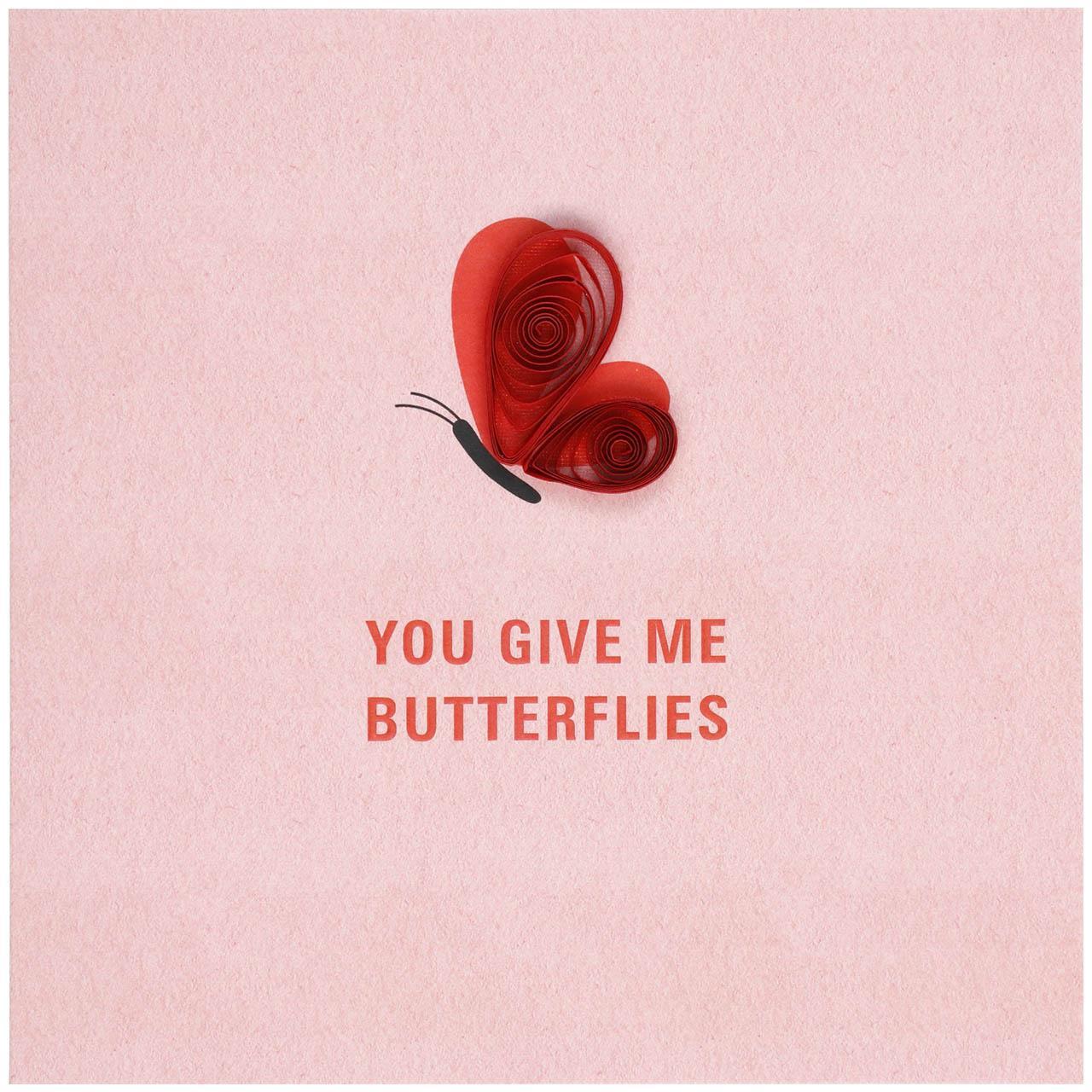 M&S Butterflies Valentine's Day Card