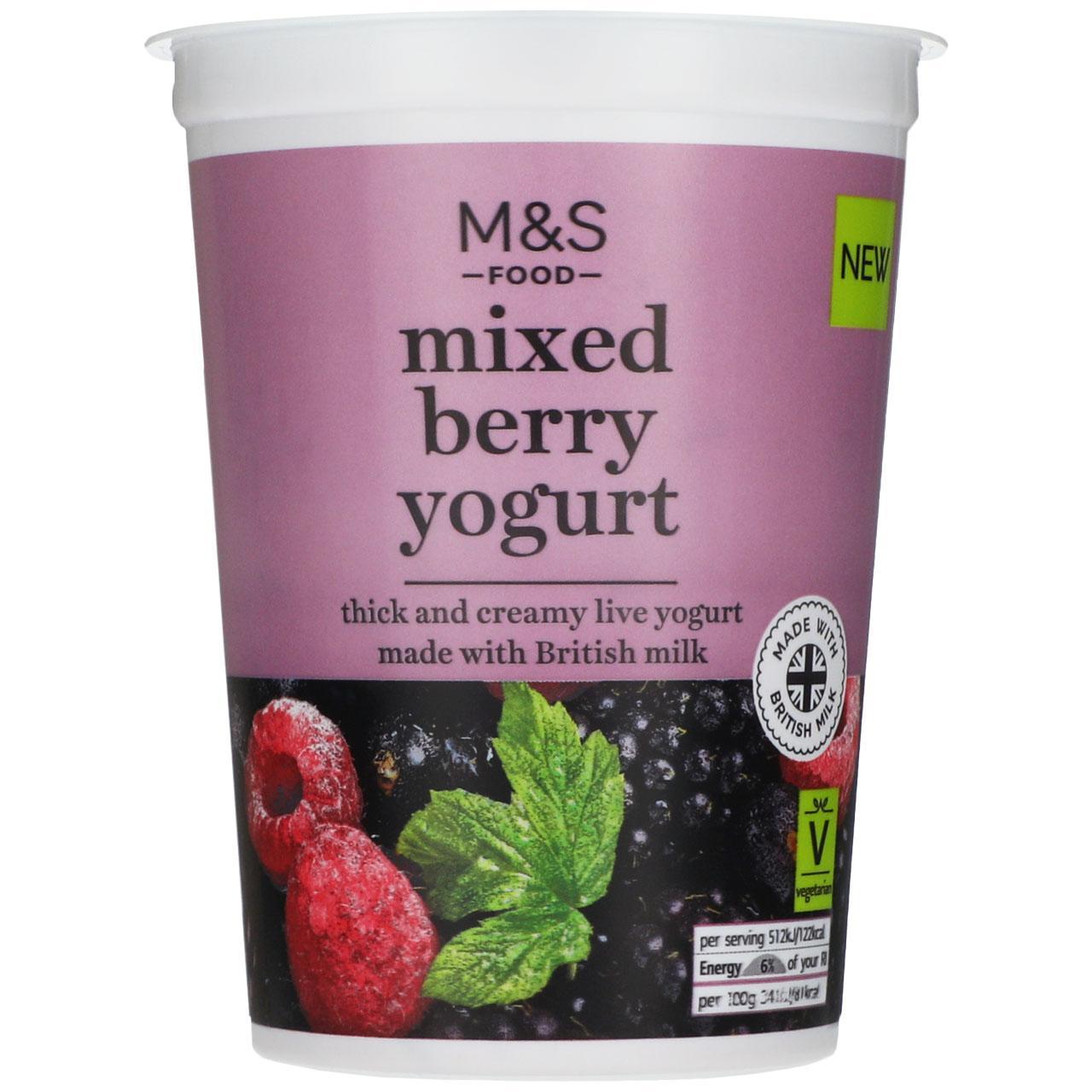 M&S Mixed Berry Yogurt