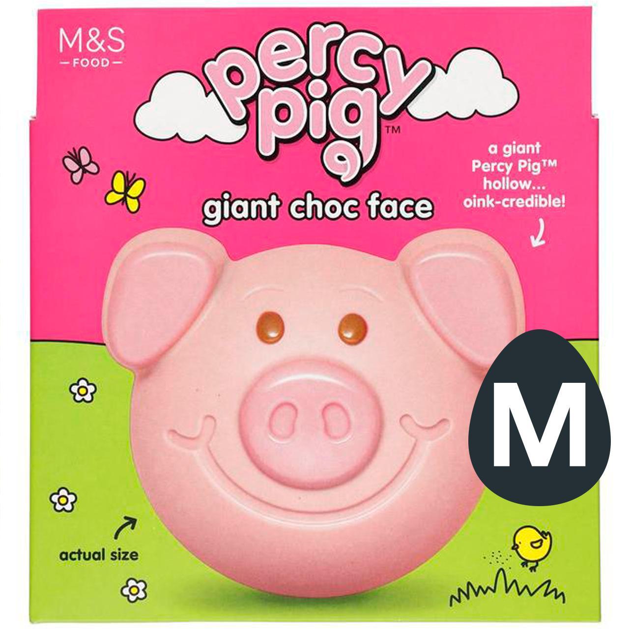 M&S Percy Pig Giant Choc Face